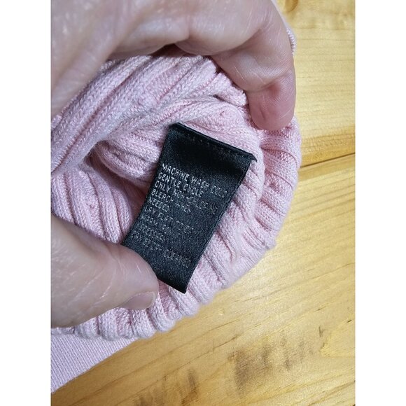 Ralph Lauren Tank Top Womens Size Medium Pink Cable Knit Cotton Blind - Picture 3 of 8